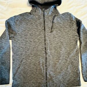 Champion Gray Hooded Zip-Up Jacket